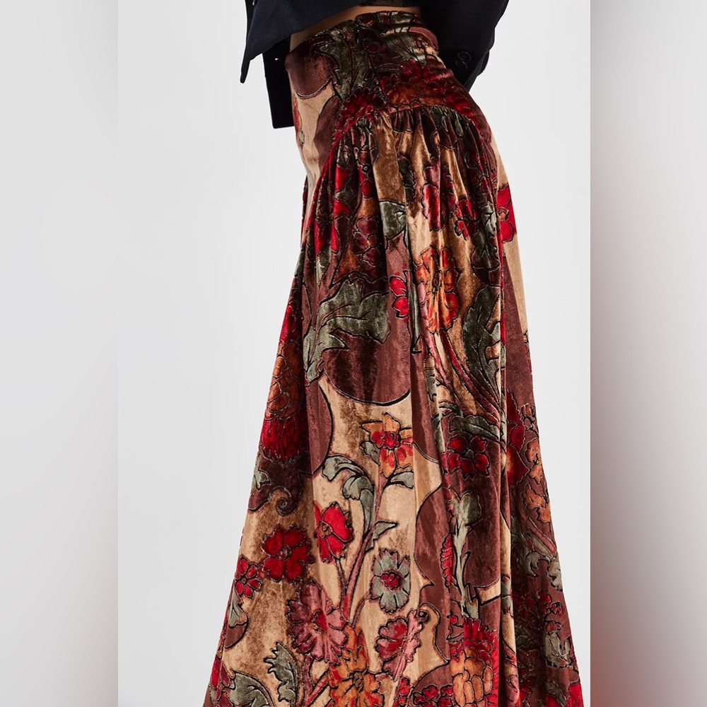 Free People Velvet Petals Maxi Skirt - Picture 12 of 12